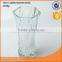 High quality Clear glass vase with embossed pattern for home decor