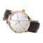 top sale oem custom rose gold luxury man/ woman stainless steel band leather watch
