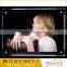 Indoor advertising led acrylic crystal light box backlit lighting frame battery