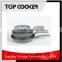 Pressed aluminum divided kitchen utensils frying pan