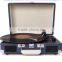 Cheap price leather portable suitcase turntable gramophone with MP3 and bluetooth