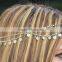 2016 Hot Fashion BOHO Style Gold Small Coins Hair Jewelry Wedding Head Chain