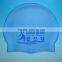 Fashionable Seepdo Quality Adult / Kid sizes customized logo printed funny silica waterproof swim cap 100%