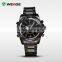 Military Army WEIDE Analog Digital LED Stainless Steel Blue Date Day Alarm 3 ATM Sport Quartz Wrist Men's Watch WH-903B-1