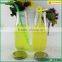 Cheap empty glass milk bottles juice bottle 300ml with metal lids