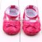 rose flower baby shoes