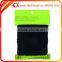 black cotton knitted sports wristband with embroidery logo