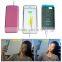 Newest Arrival Ultra Slim LED Light Up Phone Case with Power Bank and Ring Holder Stand