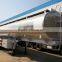 Hot sale stainless steel fuel tanker trailer 50000 liters fuel semi trailer for sale