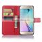 Wholesale Folio Stand Case for Samsung GALAXY S6 edge Plus PU Leather Flip Cover with Wallet