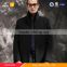 High quality Stand collar with mink fur 80% wool mens cashmere coat