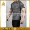 Custom Dry Fit 100% Polyester Spandex Mens Polo Golf T Shirt