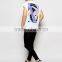 New arrival 90% cotton 10% polyester Custom boy design printing white t shirts