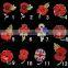 2015 New rhinestone poppy flowers crystal brooch
