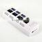 4-port USB 3.0 Hub With Individual Power Adapter /Switch and LED Lighting