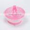 Wholesale 100% Food Grade Heat-Resistance Suction plastic baby bowl