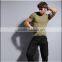 Plain dye Military slim fit short t shirt for men