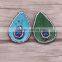 Rhinestone Diamond Natural Stone Charm Snakeskin Drop Pendant Pave Crystal Rhinestone Gemstone Druzy Jewelry
