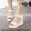 2015 Fancy Fashion Sexy Sandals of Wedges of Latest Design for Wholesales PM3550