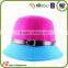black with red Colourful Lady Fashion band fedora hat