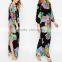 Top sell high quality floral printed kaftan dress