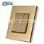 Aluminum panel 3gang 2way wall light switch
