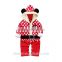 2015 Autumn/Winter new arrival Christmas New year polka dots baby rompers children boutique costume dress