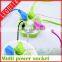 Wholesale high quality orange design creative multi power extension socket