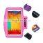Neoprene sports jogging armband with key hole sports armband case
