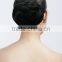 Black fake chignon hair piece, bun hairpiece