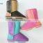 OEM Lady indoor outdoor winter warm plush PU boots