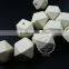 20*20*20mm creamy white wood beads polyhedron beads DIY findings supplies 3000049