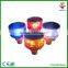 5 Years Warranty 12pcs Red Led Solar Warning Light For Road Cone