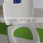 White color plastic slow down flower printed toilet seat