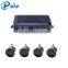 DC 12V car parking system with 4 sensors led numeral and color display screen