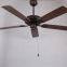 zhongshan esclighitng 110-240v 48'' 52'' brown blade ceiling fan
