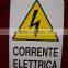 High Voltage metal sign