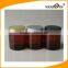 PET Jar 50g 100g 150g 250g Amber Plastic Jar With Metal Lid for Sale