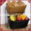 Functional durable rattan display stand basket by experienced factory