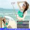 Colorful cable wired monopod selfie stick with fan, enjoy a comfortable summer