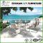 Hot sale patio furniture stainless steel tempered glass table and chair