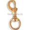 1-1/8" Solid Brass Hook, High Quality Solid Brass Swivel eye snap hook