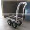 adjustable mini aluminum folding 4 wheel trolley tool cart with high quality