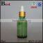 good quality 30ml fragrance perfume essential oil empty green glass bottle manufacturer in sri lanka dropper screen printing