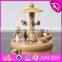 Wonderful kids cartoon castle wooden music box toy W07B047