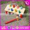 Eco-friendly handmade kids early learning wooden hammer toy W11G017-S