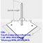 Insulation duct fixing hangers with clip washer