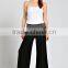 OEM Apparel Women SMOCKED WAIST SOLID KNIT PALAZZO Balloon Pants