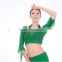 Women long sleeve transparent crop top for dance JYS91