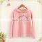 Hot sale cheap girls printed pullover autumn hoodies cut and sew hoodie
